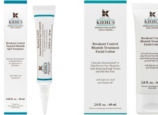 Keep Breakouts Under Control Before Valentine's Day With Kiehl's Dermatologist Solutions Breakout Control Targeted Blemish Spot Treatment & Treatment Facial Lotion-Pamper.my