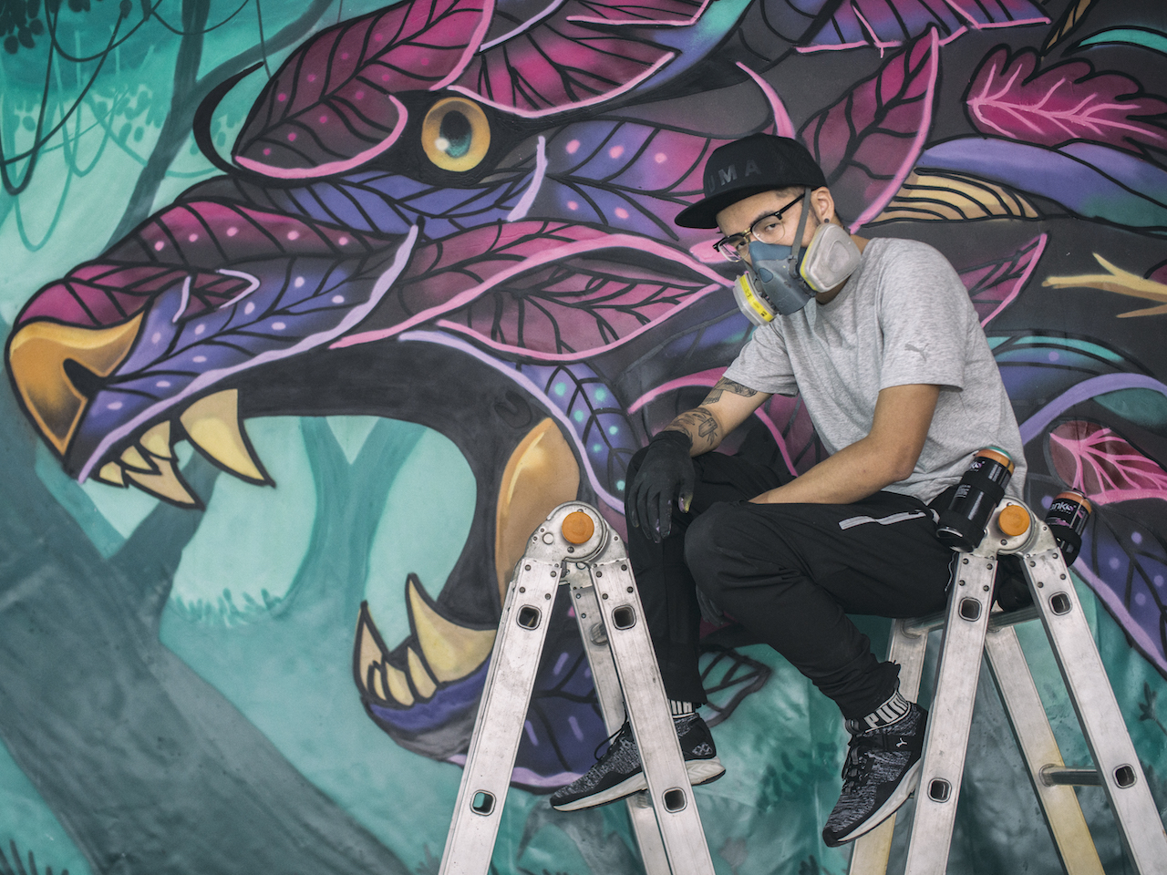 “We don't have to change people's perception of the art. We are here to express what we need to express and people to accept it. I only need one person to accept me and that is enough for me to continue doing what I love.” - Kenji Chai, graffiti artist