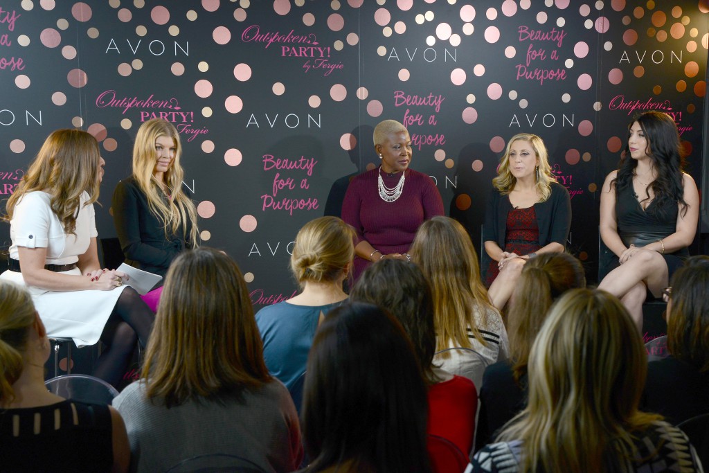 Global Brand Ambassador Fergie interviews Avon Representatives, Emily Seagren, Orenthia Ricketts and Ivanna Diaz about Beauty for a Purpose