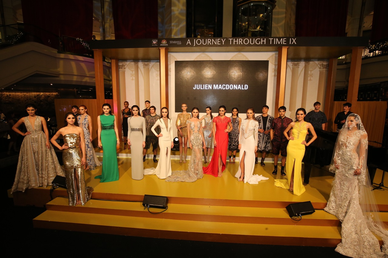The Finale of Julien Macdonald's showcase at the Opening Gala for A Journey Through Time