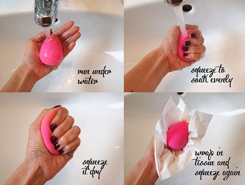 Wet the Beauty Blender Sponge before Use