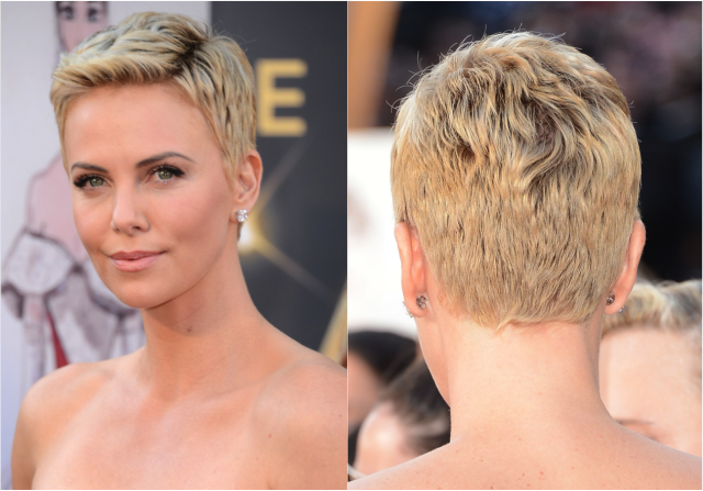 charlize theron beauty hairstyles pixie 