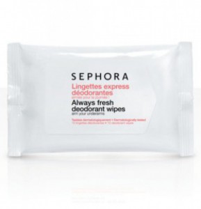 sephora deodorant wipes fresh clean travel tips