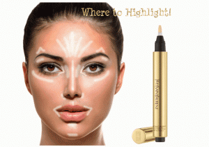 highlighter face where to highlight beauty makeup