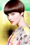 retro geometric bob hairstyles