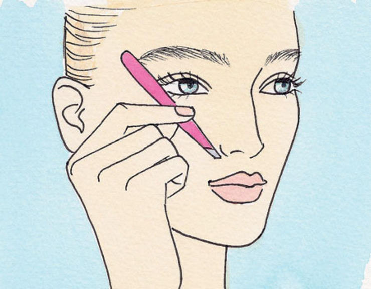 Where your brows should stop Image: womenshealthmag.com