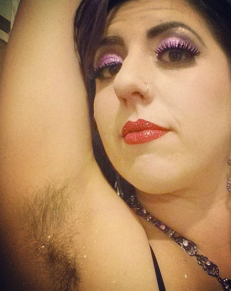 glittery armpit trend