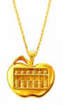 Apple Abacus Pendant