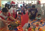 Children enjoying themselves at the Hot Wheels and BOOMco play areas