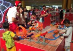 Mattelf advising parents on gifting and playideas at the Mattel Christmas Workshop Sunway