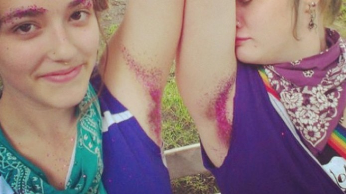 glitter armpits trend