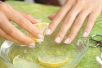 nails with lemon