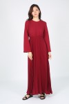 Maira Pleated Maxi Dress_RM195