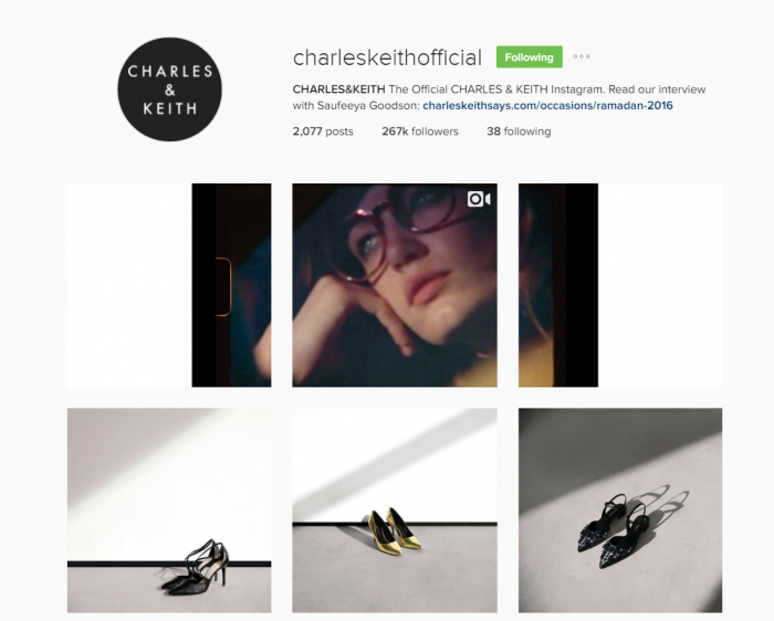 charles and keith instagram