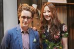 Luke Edward Hall and Kim Hyo Jin at the Burberry event at Seoul Flagship