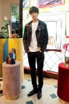 Sung Joon wearing Burberry at the Burberry event at Seoul Flagship hosted by Luke Edward Hall