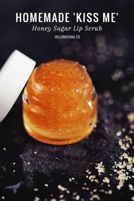 honey sugar lip scrub