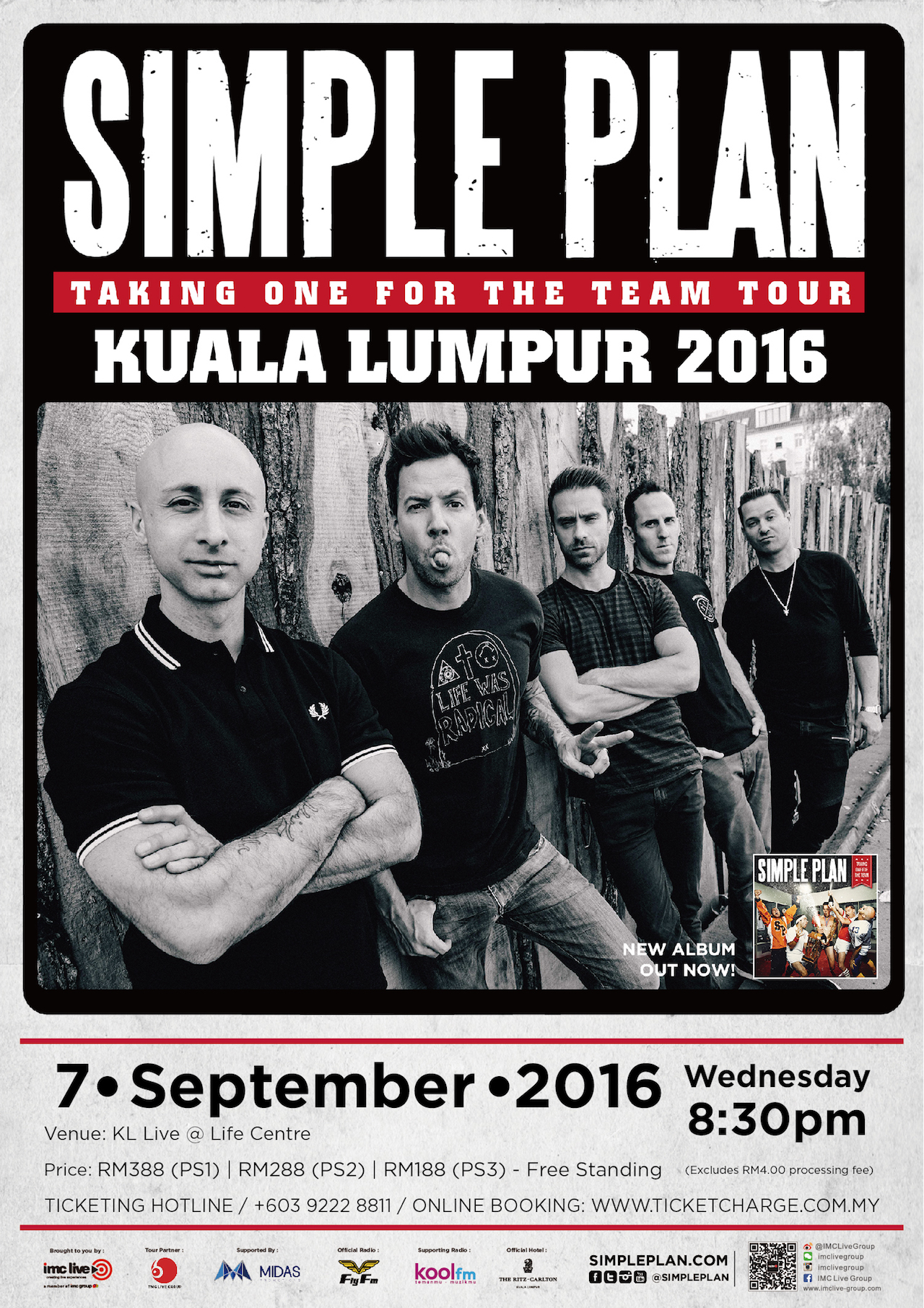 Simple Plan 演唱会 - 马来西亚站 海报7.13