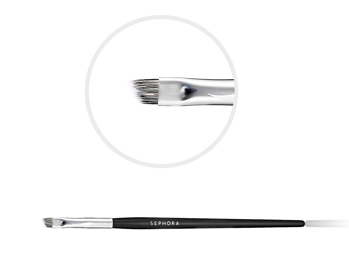 Angled liner brush