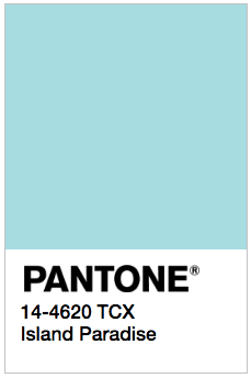 Pantone Spring 2017 Colours- Island Paradise