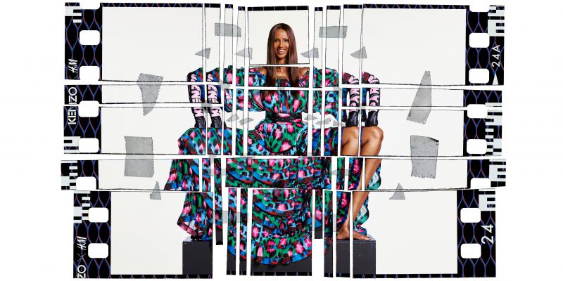 KENZO x H&M campaign Iman