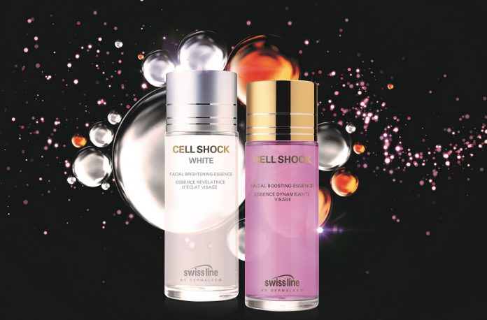 Swiss line's Cell Shock Facial Boosting & Whitening Essences