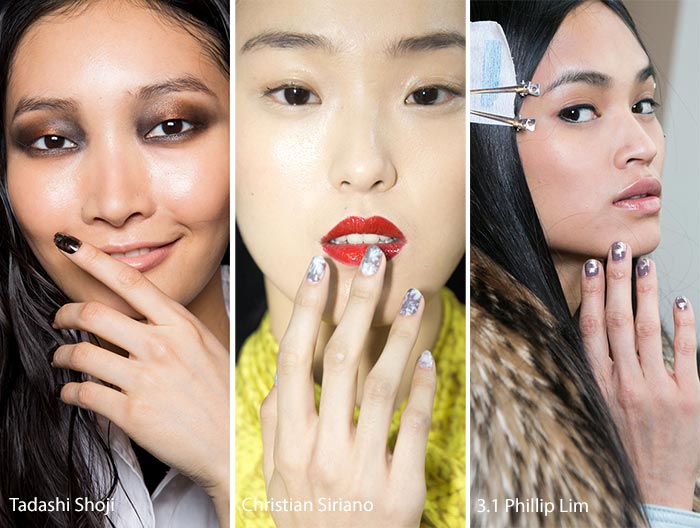 Autumn/Winter 2016 Nail Looks-Shiny marble