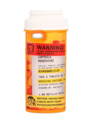 MOSCHINO PILL BOTTLE SHAPED IPHONE 6 CASE