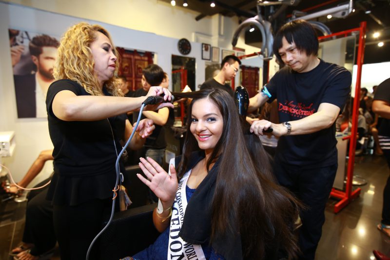 Miss Cosmopolitan World 2016 Quill City Mall Derrick & Team Hairdressing