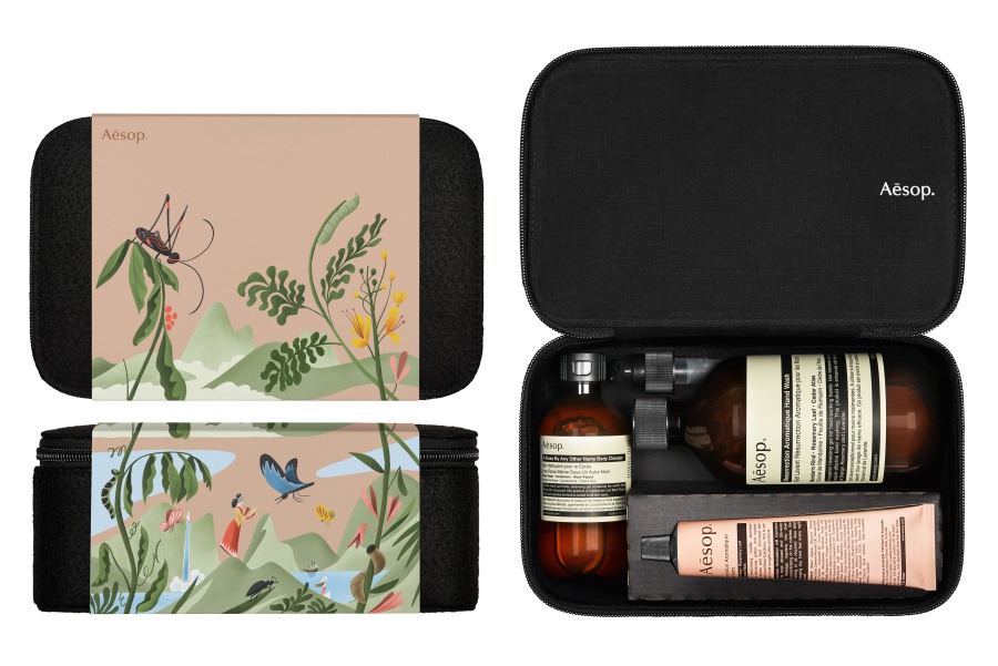 The Avid Explorer RM 379 contains Resurrection Aromatique Hand Wash (500ml), Resurrection Aromatique Hand Balm (75ml), A Rose By Any Other Name Body Cleanser (200ml) and Rejuvenate Intensive Body Balm (120ml).