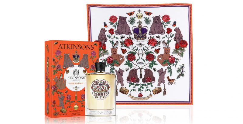Atkinsons X Silken Favours Limited Edition 24 Old Bond Street Limited Edition Cologne and Scarf