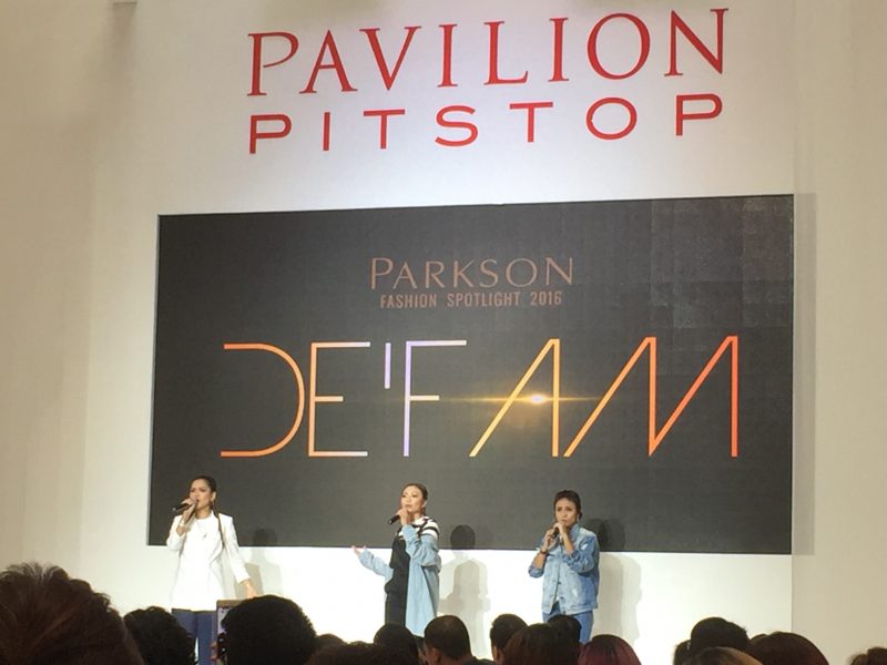 DE'FAM performs at Parkson Fashion Spotlight 2016