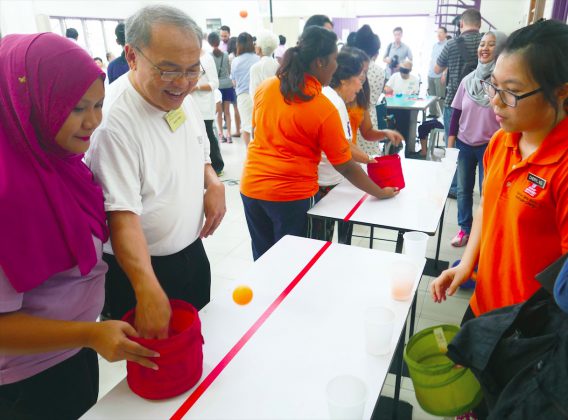 A fun and interactive preview of The Stroke Games demonstrated by the stroke survivors at NASAM Headquarters during the briefing session.