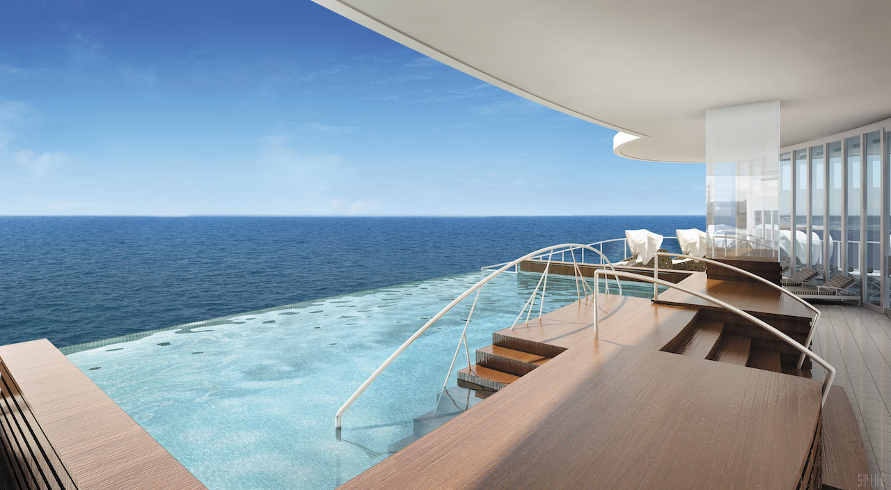 Regent Seven Seas Cruises spa infinity pool