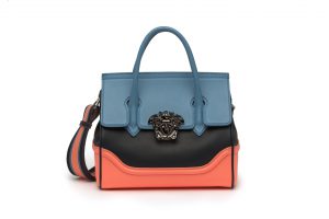 Versace Holidays 2016 - Arctic Blue, Deep Navy and Flamingo Leather Palazzo Empire Bag, Medium size (RM9,550)