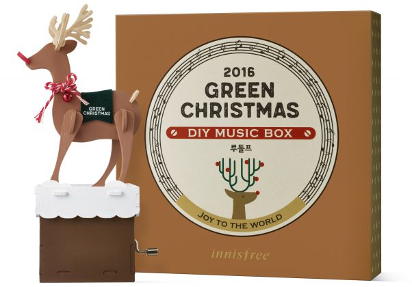 innisfree Green Christmas Diy Music Box 2016 Rudolph, RM30