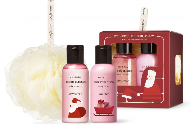 innisfree My Body Cherry Blossom Christmas Miniature Set (RM30.00)