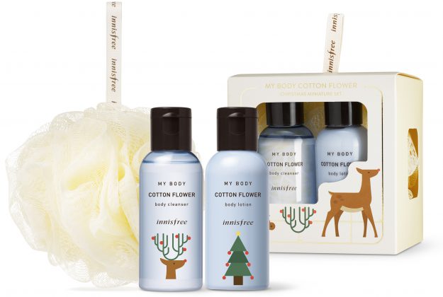 innisfree My Body Cotton Flower Christmas Miniature Set (RM30.00)