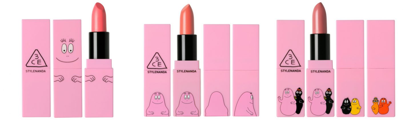 3CE X Barbapapa Collection: Matte & Original Lipstick (RM78)