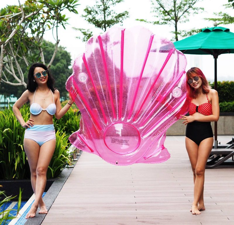 Pink N' Proper Inflatable Pink Seashell Float - Pamper.My
