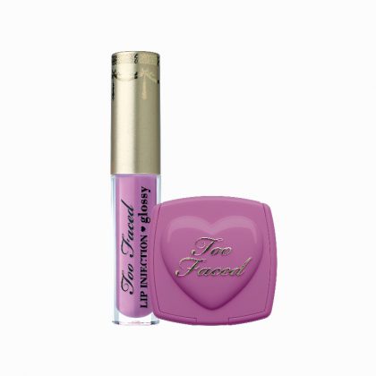 Too Faced Christmas 2016 Collection: Naughty Kisses & Sweet Cheeks Lip Injection, Lip Gloss And Love Flush Set - Pamper.My