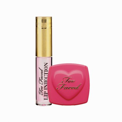 Too Faced Christmas 2016 Collection: Naughty Kisses & Sweet Cheeks Lip Injection, Lip Gloss And Love Flush Set - Pamper.My