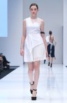 SHER Défilé 2016: Evdoxus Organza Panel Skater Dress in White – Pamper.My