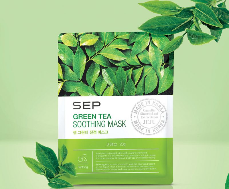 SEP Facial Mask Pack, Green Tea Soothing Mask - Pamper.My