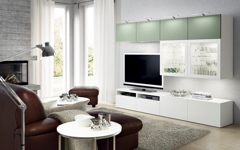 BESTÅ TV storage combination with glass doors RM 2,210.