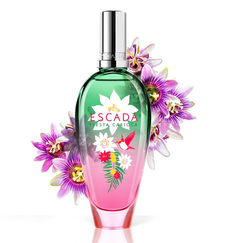 ESCADA FIESTA CARIOCA WITH PURPLE PASSION FLOWERS