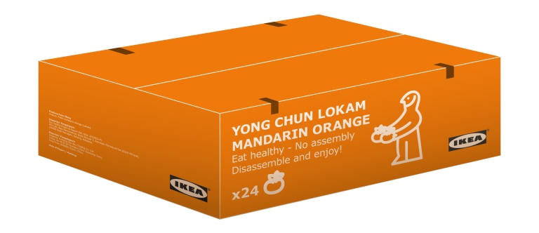 CNY orange carton box-illustration
