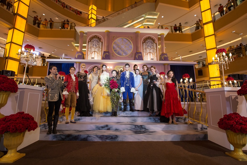 Guests were entertained by a live band and models dressed in Beatrice Looi's exclusive Beauty and the Beast collection at Sunway Pyramid.