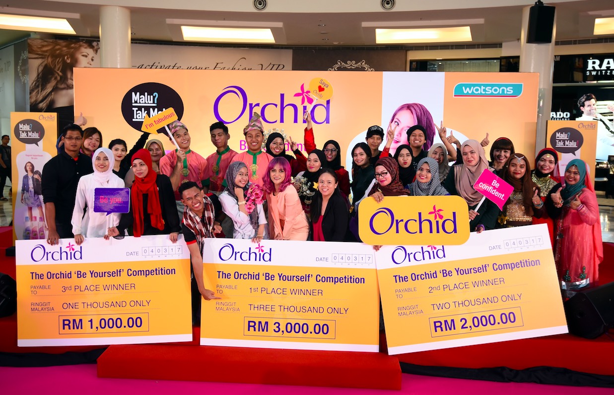 All the winners of Orchid's "Be Yourself" Competition