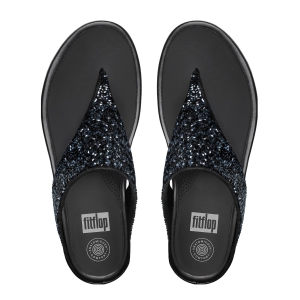 FitFlop BANDA ROXY sandals in Black-Pamper.my